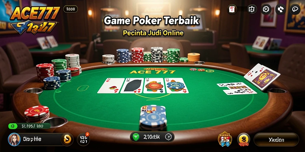 Tampilan gameplay Poker yang menarik di ACE777.