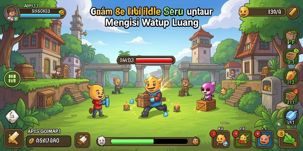 Screenshot menunjukkan gameplay santai dan seru dari API33.
