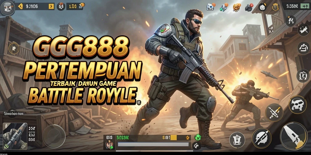 Gameplay seru GGG888 di dalam pertempuran Battle Royale.
