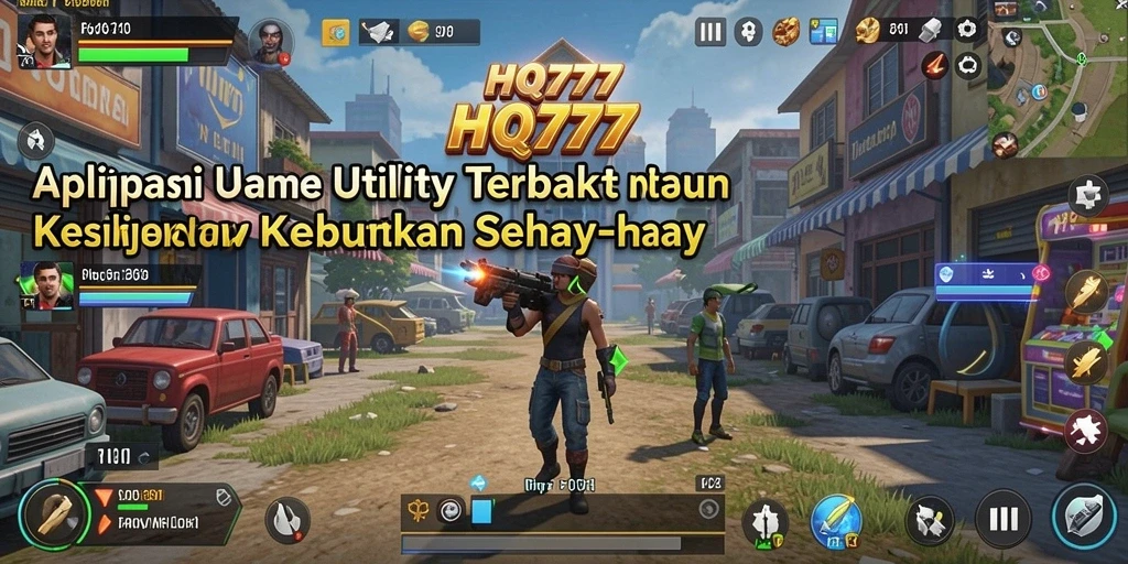Tampilan antarmuka aplikasi HQ777 yang menarik dan mudah digunakan.