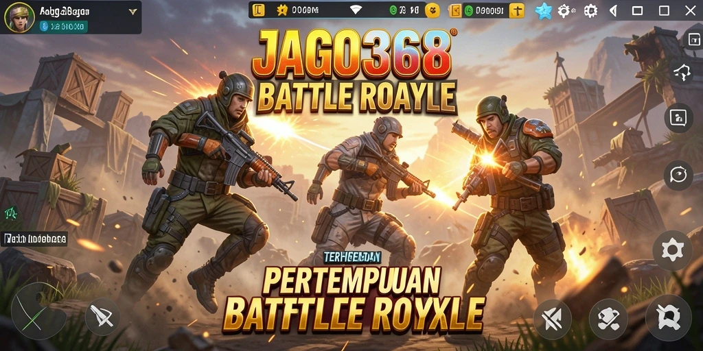 Tangkapan layar menunjukkan keseruan gameplay Battle Royale JAGO368.