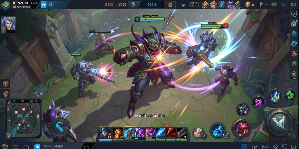 Gameplay seru KENZO188 dengan pertempuran strategis dan intens.