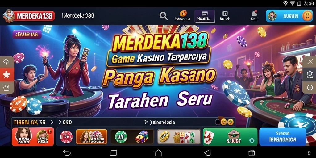 Tampilan gameplay Kasino yang menarik dan interaktif di MERDEKA138.