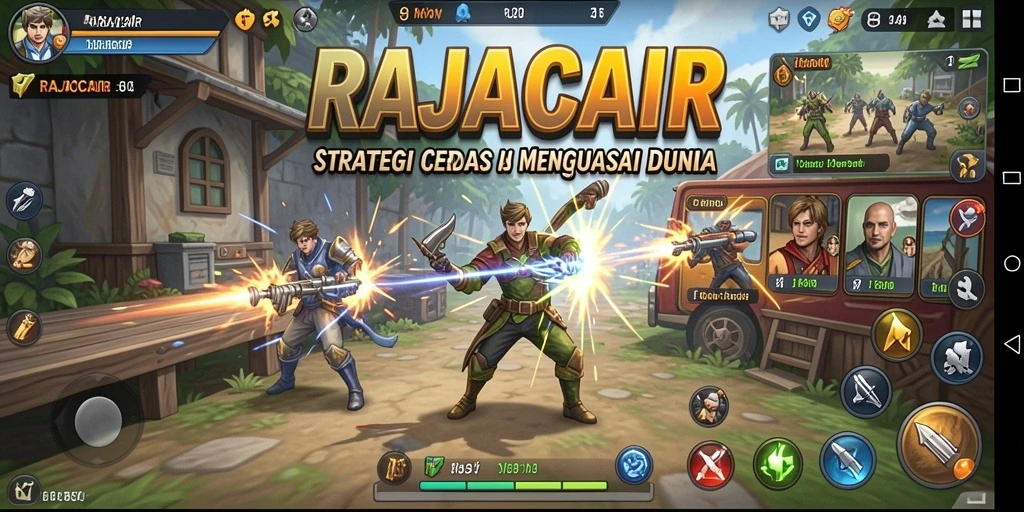 Tampilan gameplay RAJACAIR yang memukau dalam pertempuran strategi.
