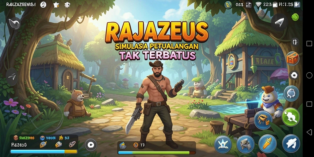 Tampilan gameplay RAJAZEUS yang menarik dan seru.