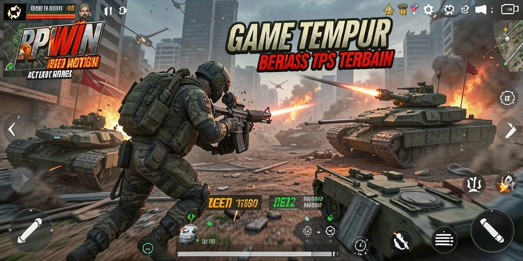 Tampilan gameplay RPWIN yang mendebarkan dan penuh aksi.