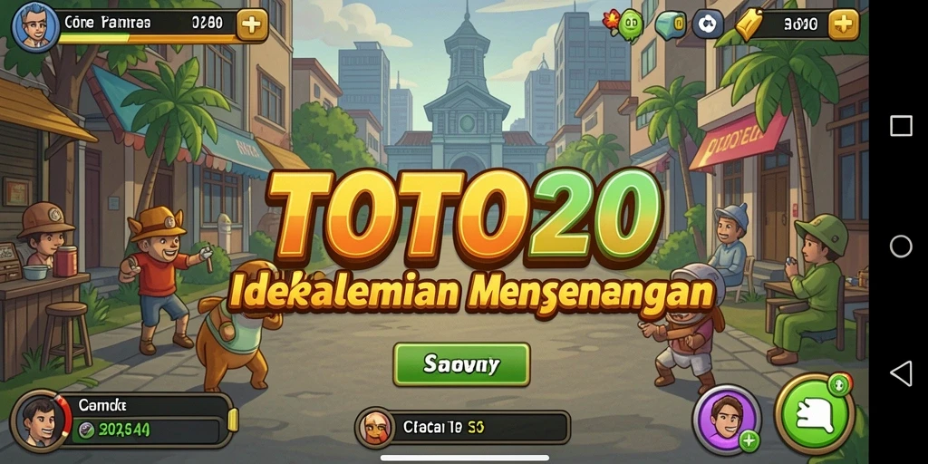 Tampilan gameplay TOTO20 yang menarik dan penuh warna.